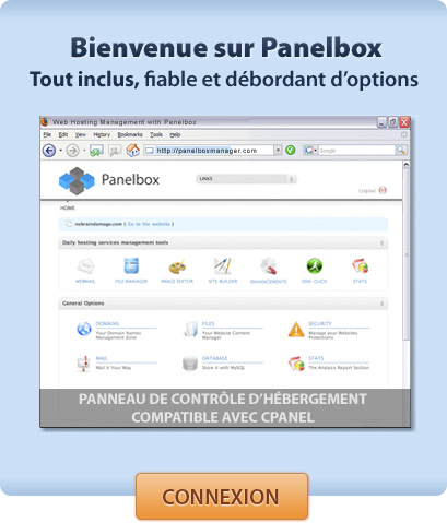 Cliquez ici pour acc&ecute;der à votre PanelBox